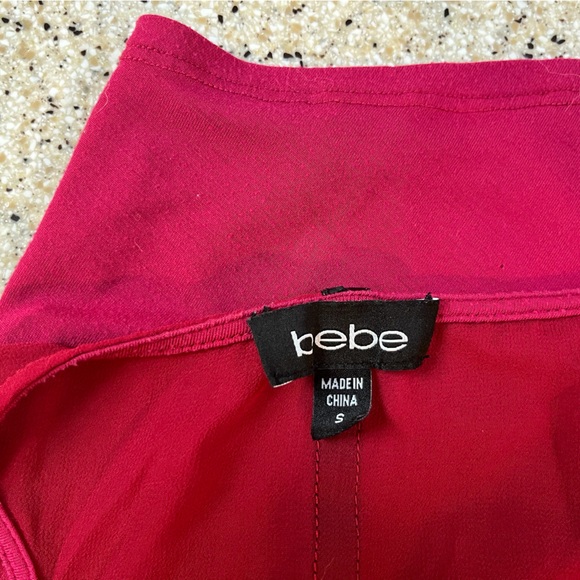 Bebe Burgundy Racerback Tank - Picture 4 of 4